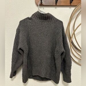 Anthropologie Charcoal Turtleneck Sweater